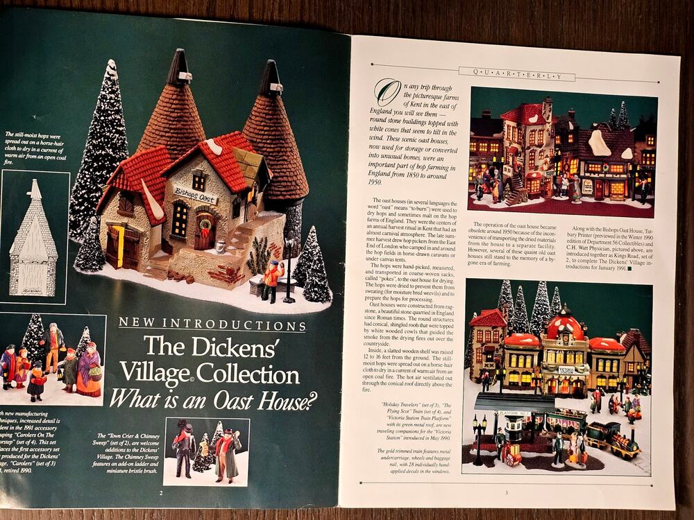 VTG 1992 Preview Edition Department 56 Original SNOW VILLAGE Color Brochure